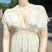 Feminine PLUS SIZE Vintage Edwardian silk and lace Night Gown blue XL