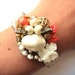 Summer corals 4 vintage collage bracelet