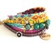 RESERVED for Michele - bohemian gypsy multiple strands friendship bracelet - made to order