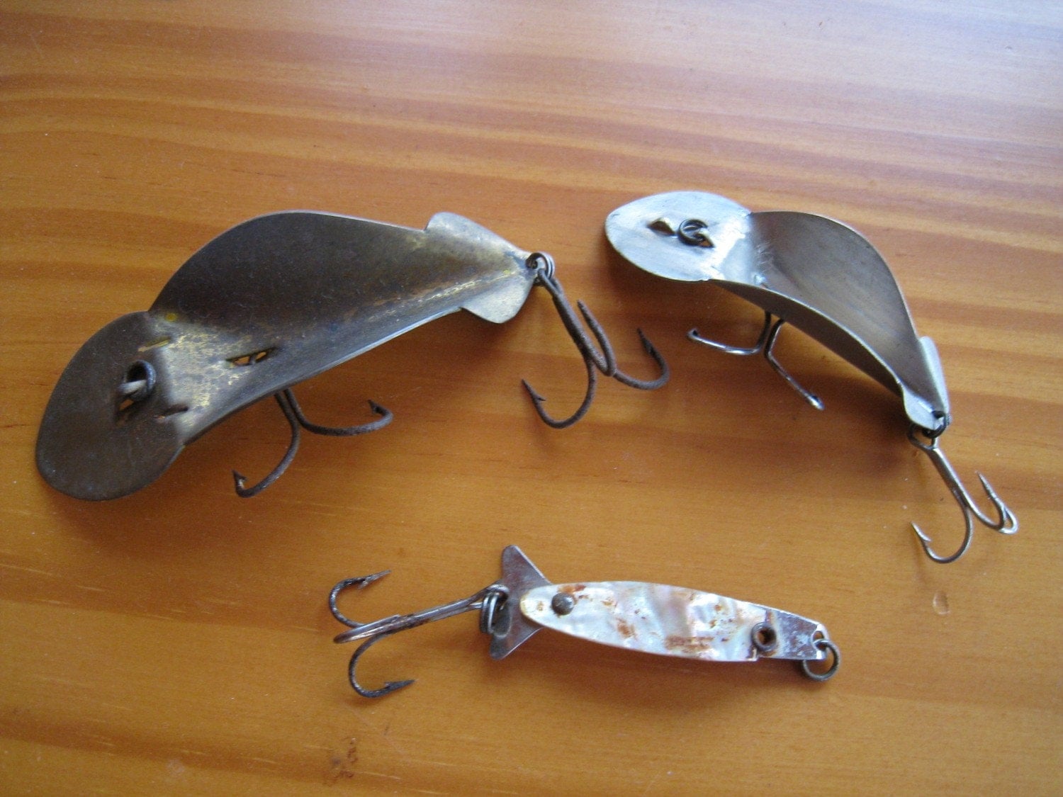 Three Metal Vintage Fishing Lures