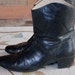 Vintage Men's BRUNO MAGLI Black Leather BEATLE Boots (Size 9)