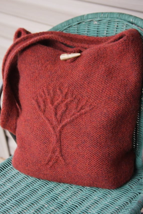 Tree of Life Felted Bag Knit Pattern PDF