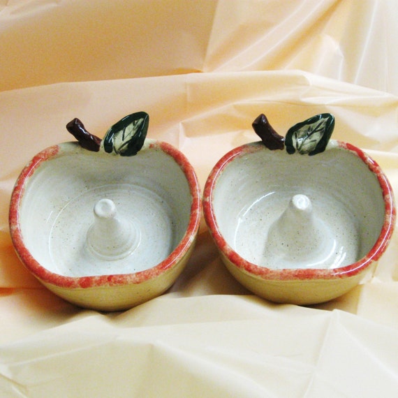 Apple Baking Dish Handmade Ceramic Pottery Stoneware Clay