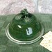 Cheese Dish Ceramic Pottery Handmade Butter Dish Garlic Baker Stoneware Green