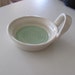 Candle Holder Tea Bag Holder Handmade Turquoise Pottery Stoneware Ceramics