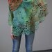 Felted free size Jacket - mantle "West wave"