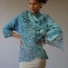 Felted free size Jacket kimono "Drop"