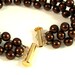 Chocolate Pearls Czech Glass Pearl Bracelet