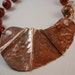 OOAK Fold Formed Copper Statement Necklace