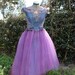 SALE- Prom party dress- Eco-dress- Marie Antoinette Watercolor Steampunk- Ready to ship