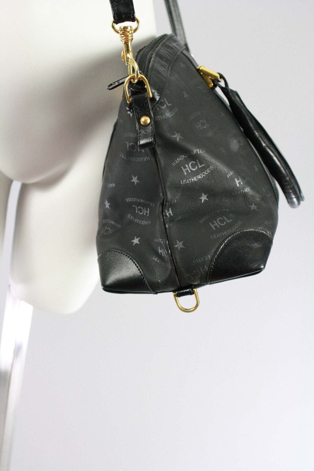 Vintage HCL Handcrafted Leather Goods Purse RARE