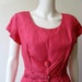 Bold Pink Vintage Silk 1960's Dress
