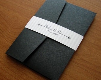 Items similar to Urban Wedding Pocket Invitation Set on Etsy on Etsy
