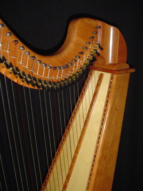 34 String Regency Floor Harp Cherry Celtic Lever by HeritageMusic