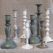 Shabby Chic Woodland / Cottage Candlestick Collection