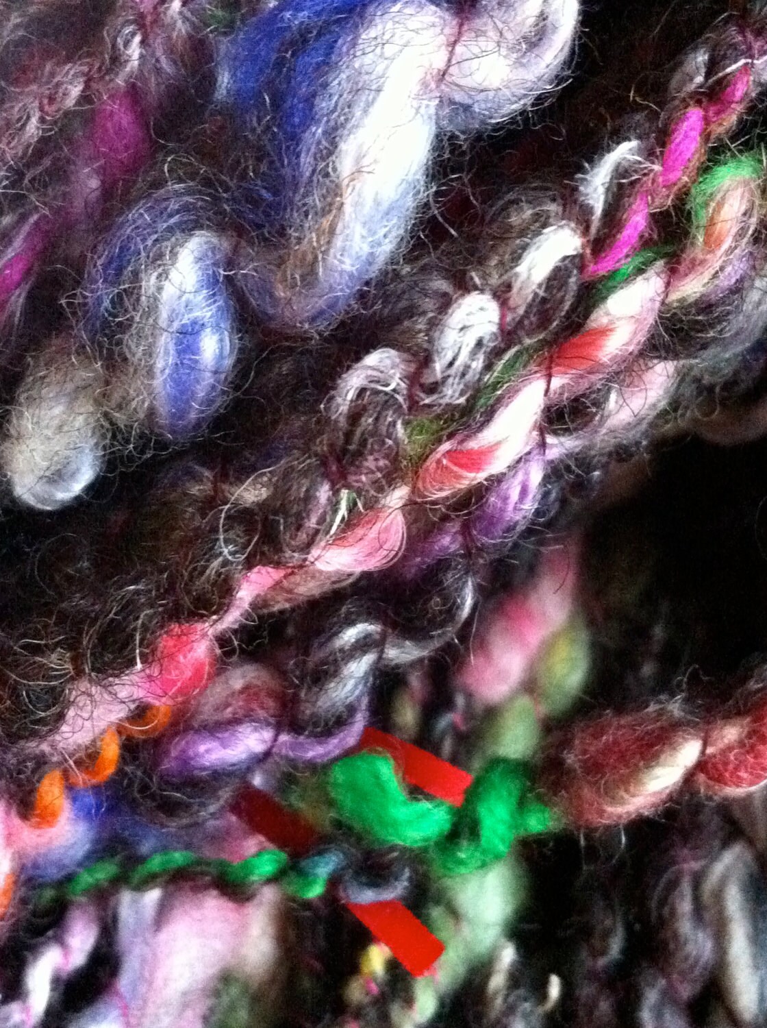 Plied Bits N Bobs Handspun Yarn Recycled Fibres and Yarn
