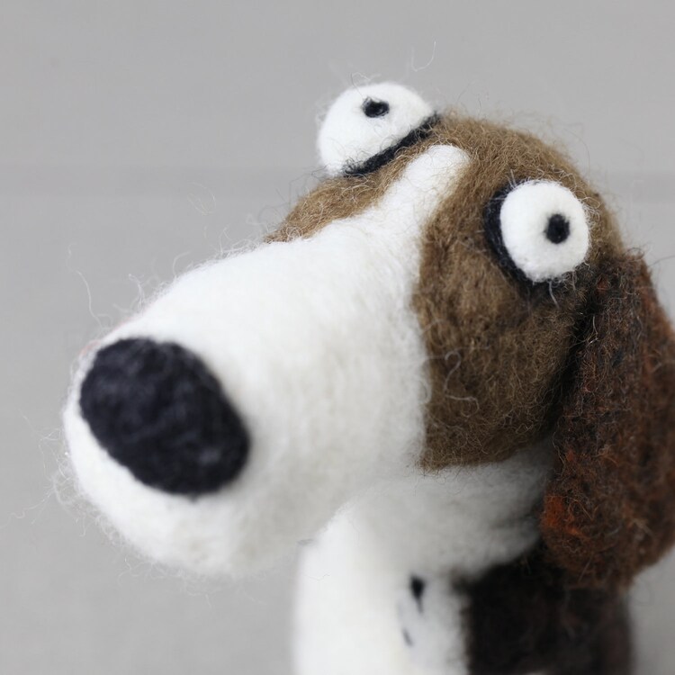Needle felting Dog kit by woolbuddy on Etsy