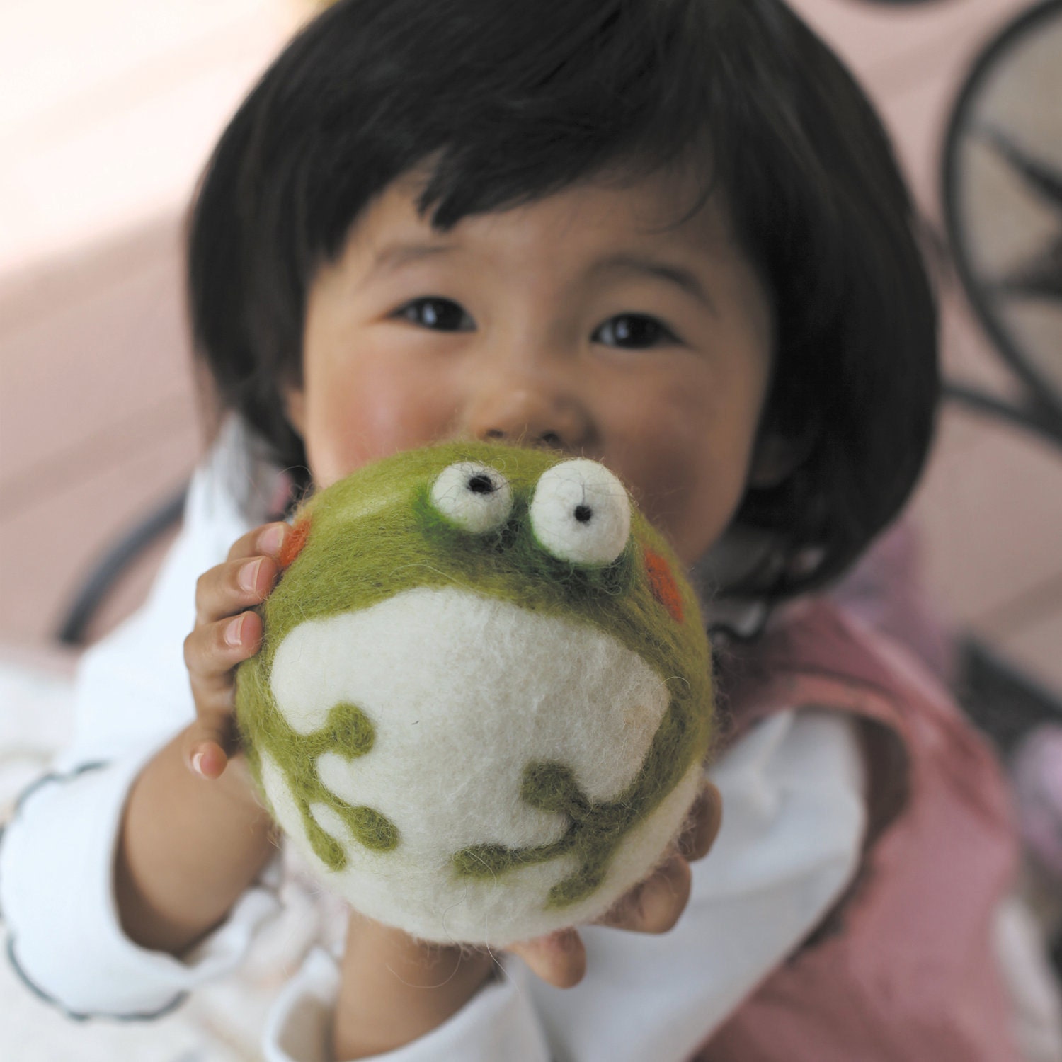 Needle felting frog kit