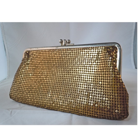 whiting and davis gold clutch