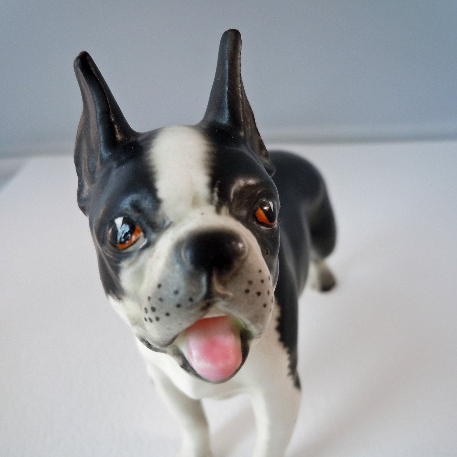 Vintage Napco Japan Happy Boston Terrier figurine to benefit