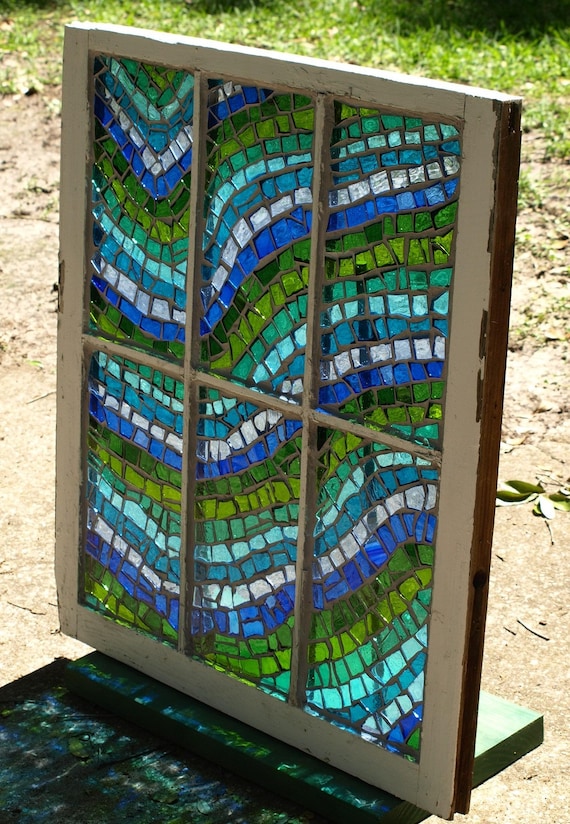 RESERVED LISTING for fleurme Stained Glass Mosaic Repurposed