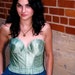 onemanband original GREEN Upcycled Structured BUSTIER 36 C
