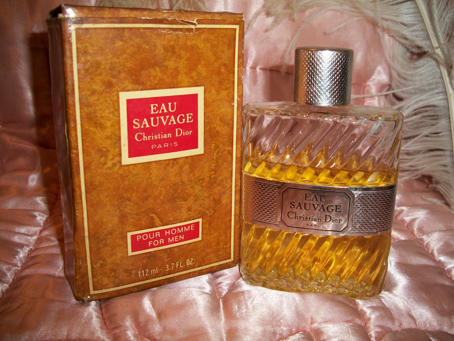 Vintage 1970s Christian Dior Eau Sauvage Paris Cologne Perfume