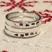 3mm Stackable Rings - Sterling Silver Custom Hand Stamped Rings - Personalized Rings - for Charity