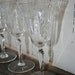 Moms Old Crystal Etched Wine Glasses