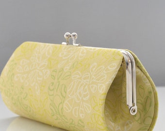 Nature Elements in Pistachio..Small Clutch Purse