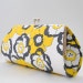 Poppies in Yellow..Large Clutch Purse