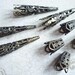 Two Sizes of Filigree Bead Caps in Antiqued Brass Qty 8