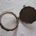 Glass Front 32mm Antiqued Silver Locket with Scallop Edge Bezel - Display Your Own Image or Photo - Qty 1