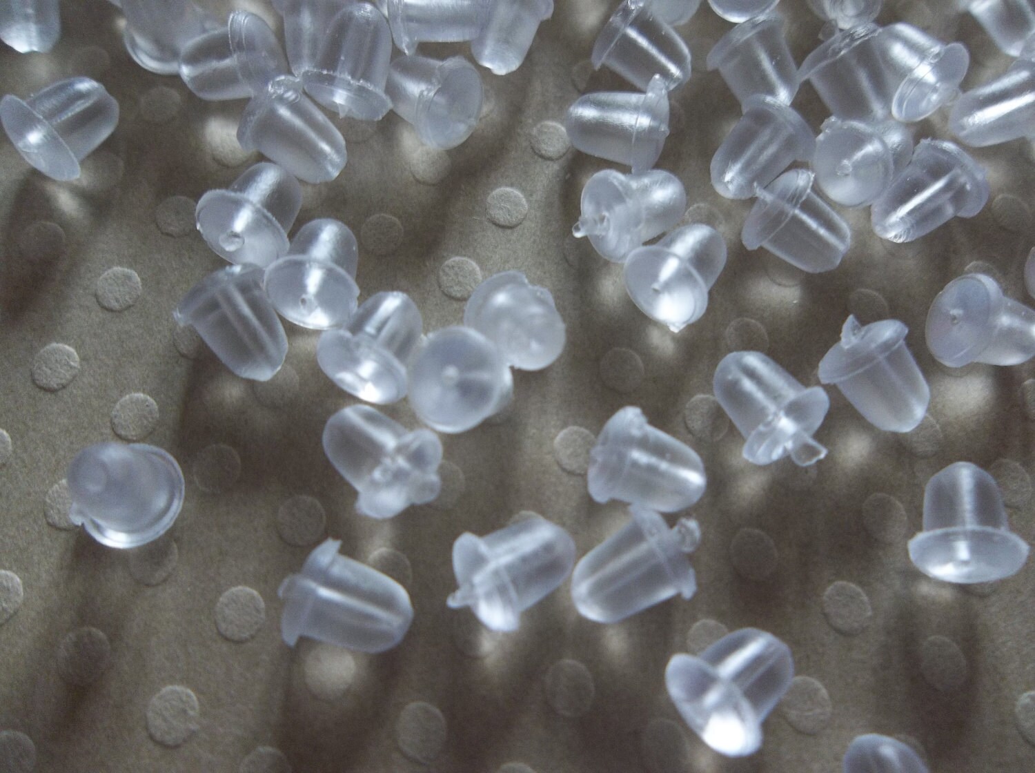 Flatback 5mm Wide French Wire & Post Rubber Earring Backs