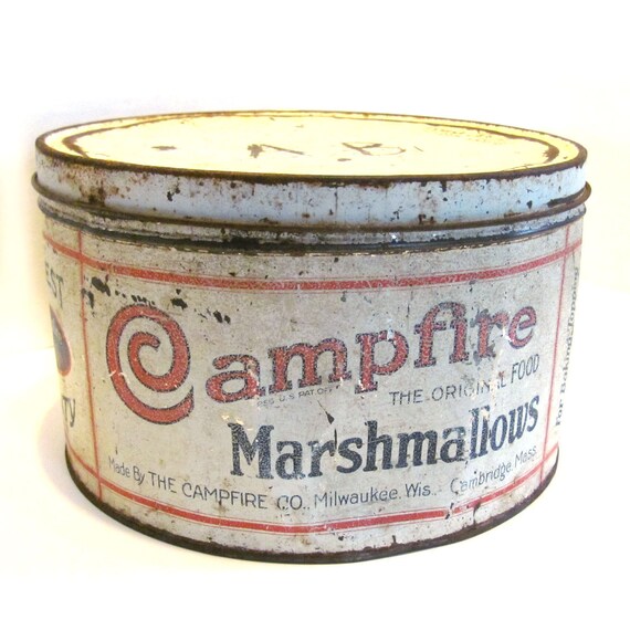 antique tin Campfire Marshmallows