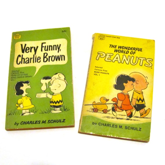 vintage Charlie Brown Peanuts comics books