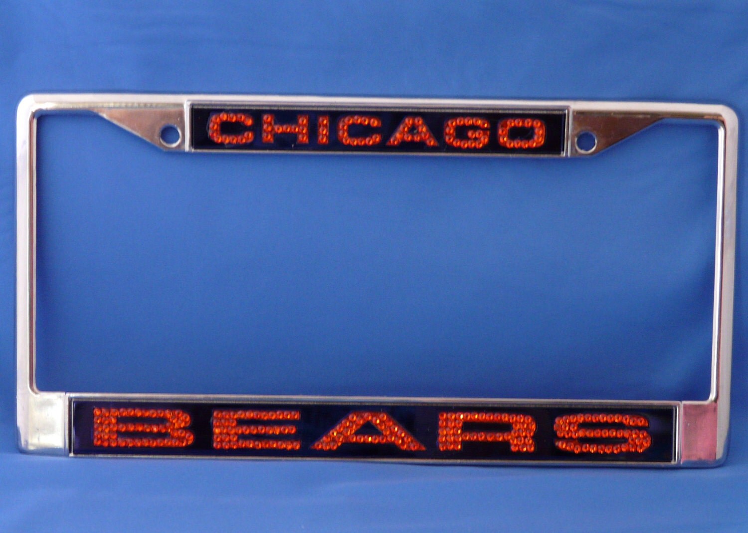 Chicago Bears Crystal License plate frame