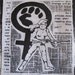 Radical feminist activist patch punk DIY Revolution Anarchist