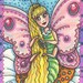 Repunzel BUTTERFLY Fairy Fantasy Art ACEO Susan Brack