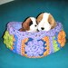 Pets Sleeping bag Chihuahua Pet Fashion Home Gift Blanket bed Handmade Knitted Crochet for Chihuahua Small pets Flowers