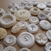 36 piece Ivory vintage button lot