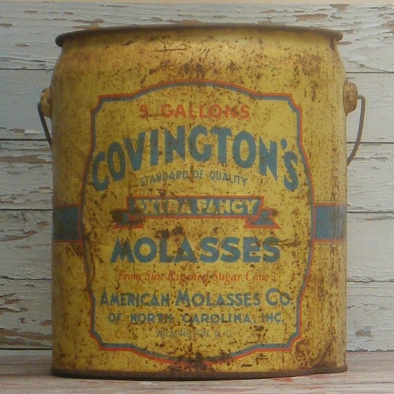 Vintage Covington's Extra Fancy Molasses Bucket