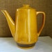V I N T A G E Aurora by Harmony House Yellow Ironstone Coffee Pot