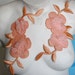 2 Fancy Flower Venice Appliques For Bridal Wear, Weddings, Gowns, Dresses, Fashion Projects, Altered Couture, Costume or Jewelry Design