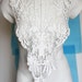 Fancy Venice Lace Collar Applique Yoke For Bridal, Gowns, Dresses, Fashion Projects, Altered Couture, Costume or Jewelry Design