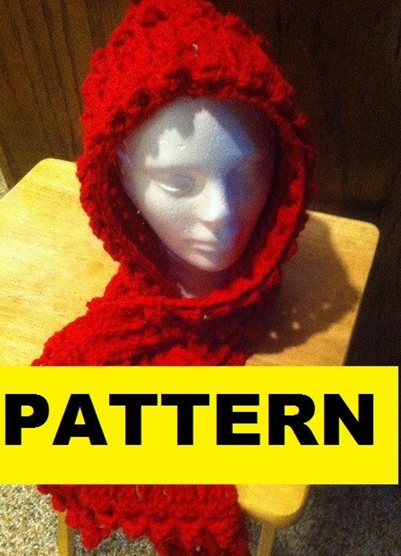 pattern scarf crochet keyhole with a Its Keyhole Its / PATTERN Scoodie Hoodie / / a Scarf Its CROCHET / a