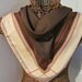 Beautiful Retro Poly Ladies Scarf - 26 x 26 Square - Eileen Wood
