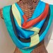 Lovely Colorful Silk Scarf - 31 x 31 Square