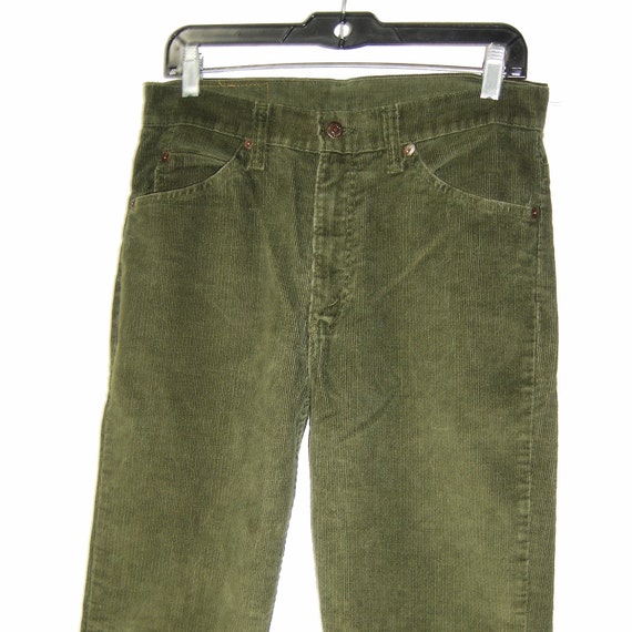 Vintage 1982 LEVI'S LEVIS 517 Bootcut Green Corduroy Jeans