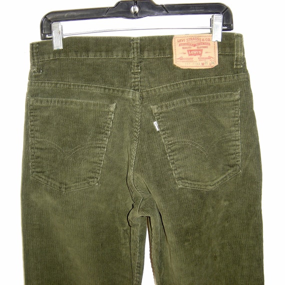 Vintage 1982 LEVI'S LEVIS 517 Bootcut Green Corduroy Jeans